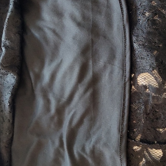 Alex Evenings Floor Length Evening Gown Black Size 20 W Rosette Ribbon Skirt - Picture 10 of 17